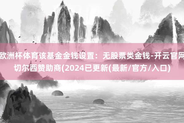 欧洲杯体育该基金金钱设置：无股票类金钱-开云官网切尔西赞助商(2024已更新(最新/官方/入口)