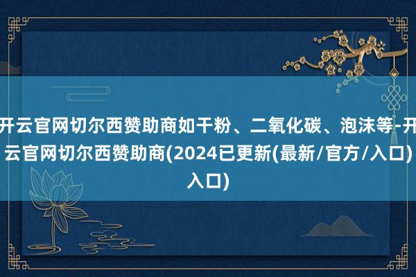 开云官网切尔西赞助商如干粉、二氧化碳、泡沫等-开云官网切尔西赞助商(2024已更新(最新/官方/入口)